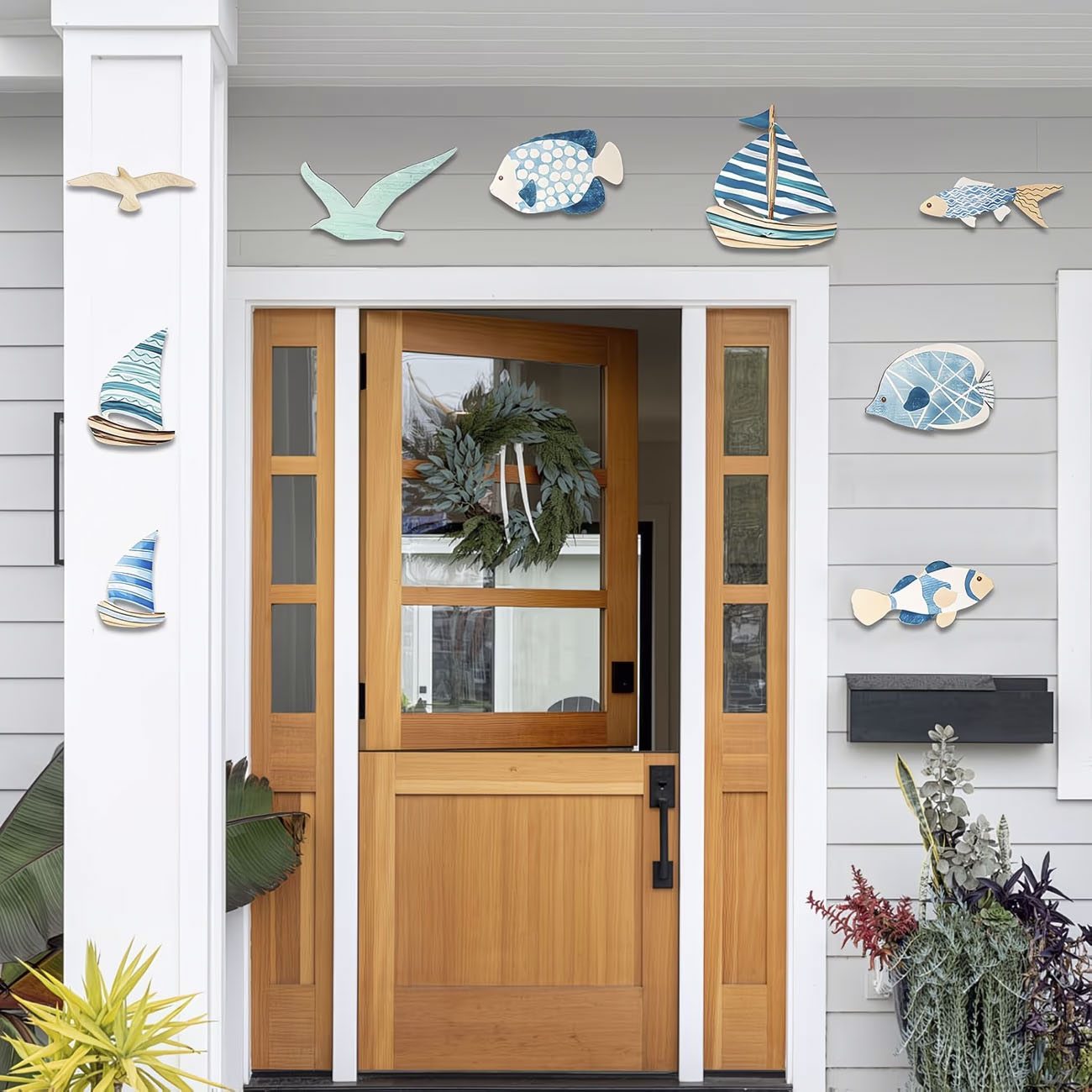 9Pcs Tropical Fish Seagull Sai - đánh giá và giá Home Decor Nautical
