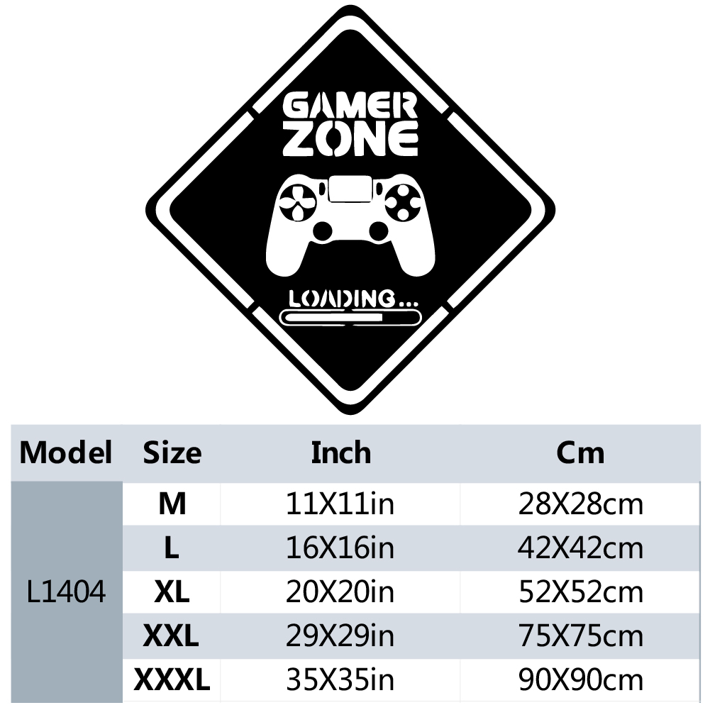 1pc Gamer Zone Door Decal Wall - đánh giá và giá Home Decor Video