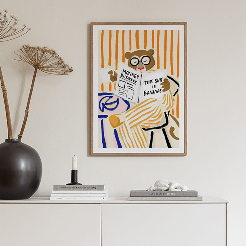 Frameless Bear Abstract Lines  - đánh giá và giá Home Decor Pt