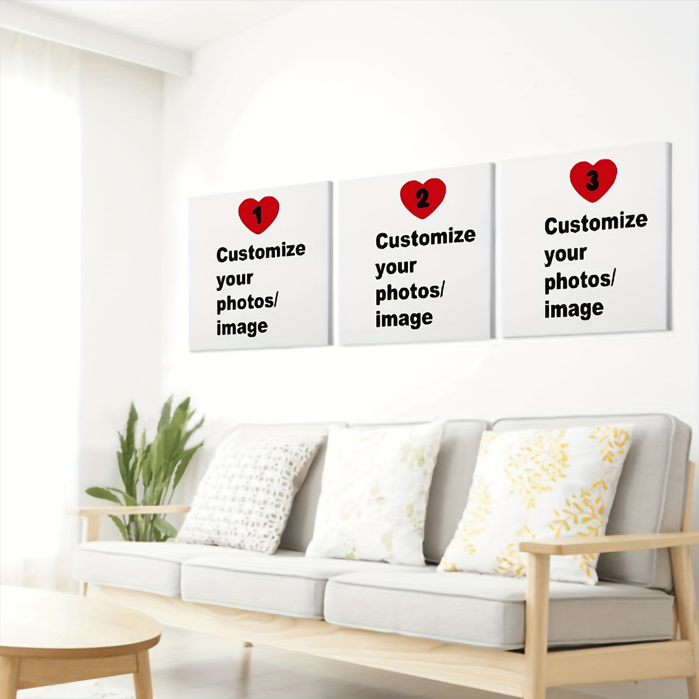 3pcs/set Custom Square Canvas  - đánh giá và giá Home Decor Furniture