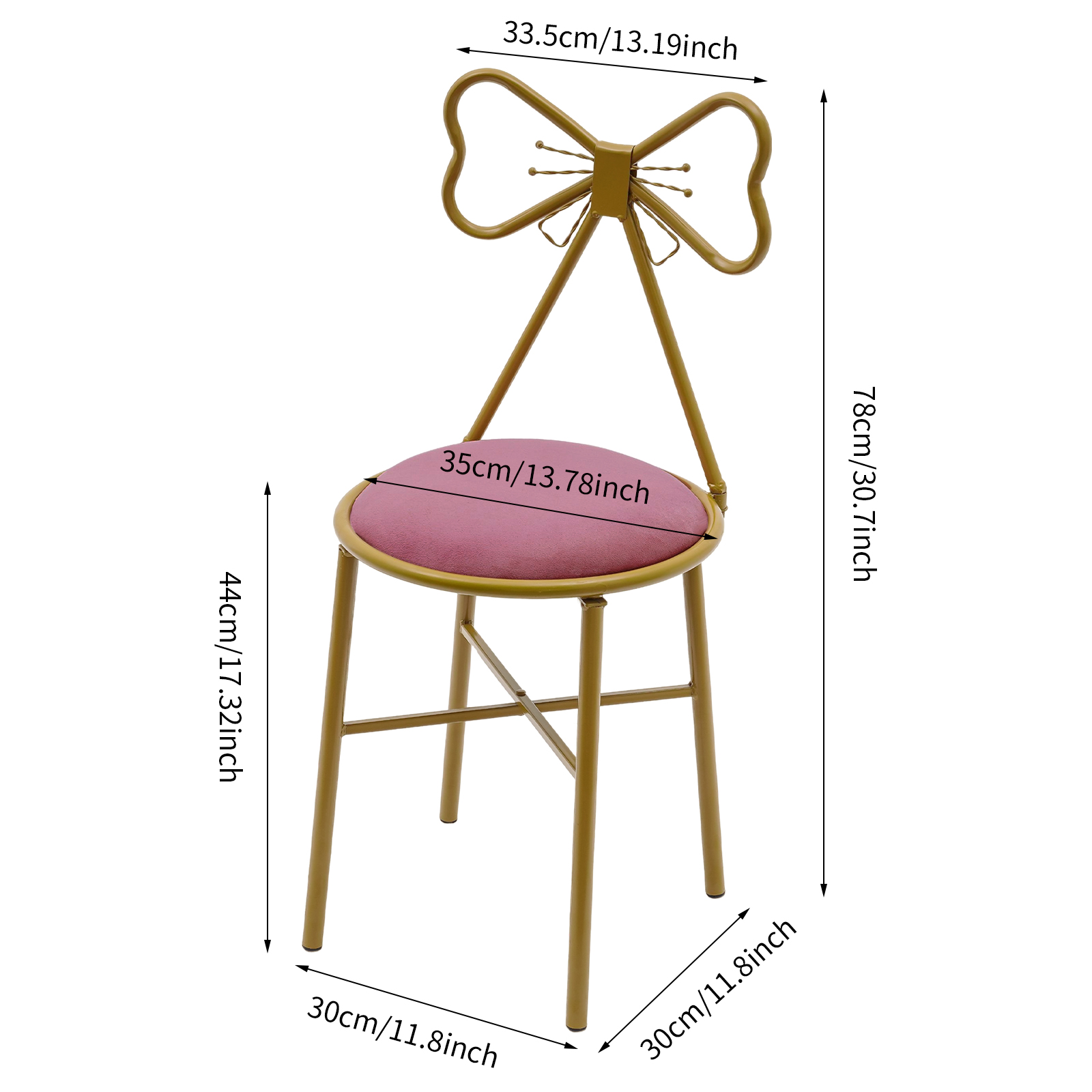 Pink Butterfly Backrest Vanity - đánh giá và giá Home Decor Furniture
