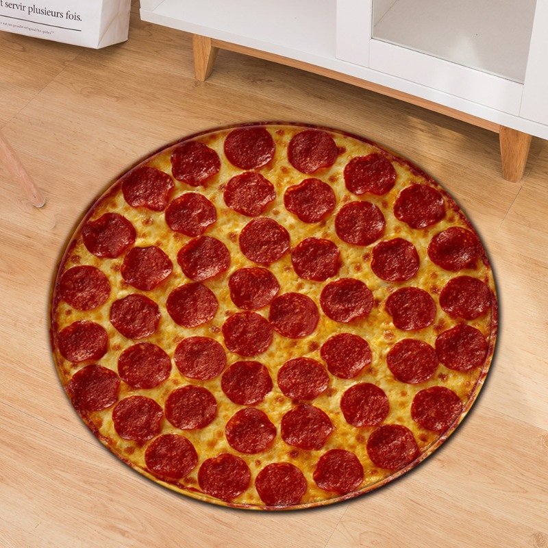 Funny Pizza Circular Carpet Li - đánh giá và giá Home Decor Retailers