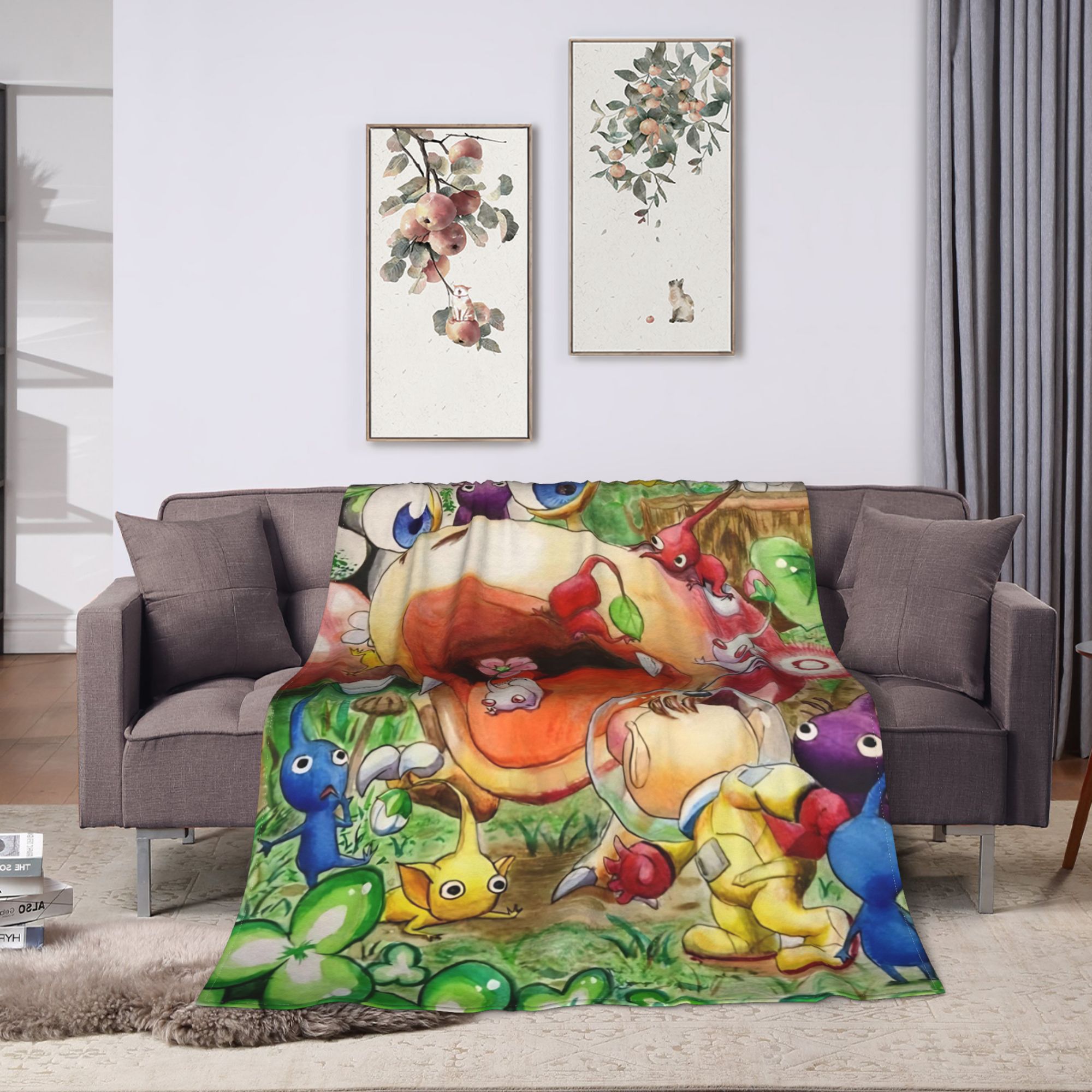 Pikmin Game Blanket  Warm Nove - đánh giá và giá Home Decor Fallout 4