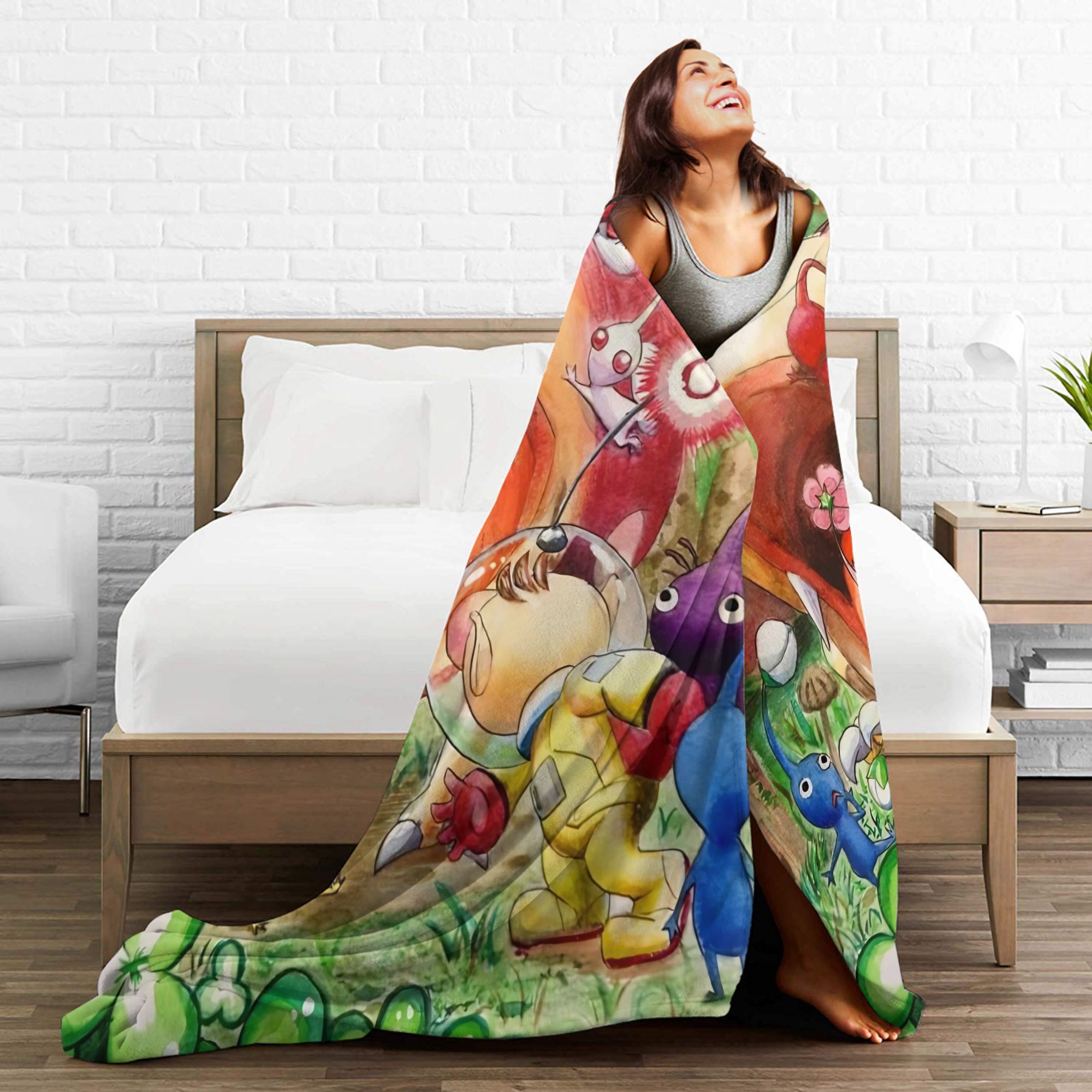 Pikmin Game Blanket  Warm Nove - đánh giá và giá Home Decor Fallout 4