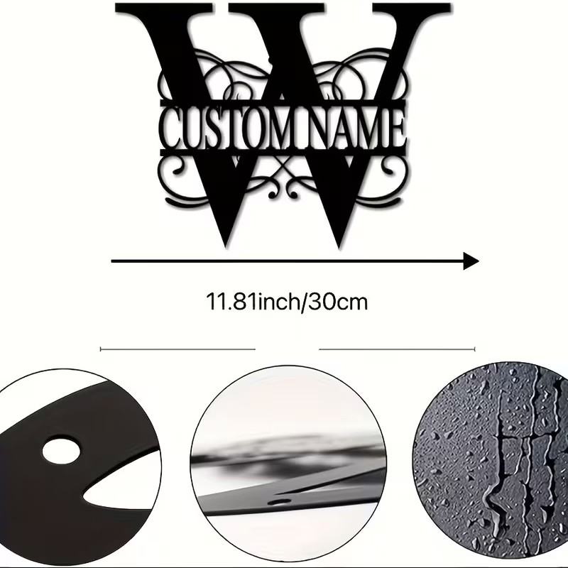 Classic Custom Monogram Metal  - đánh giá và giá Home Decor Garden