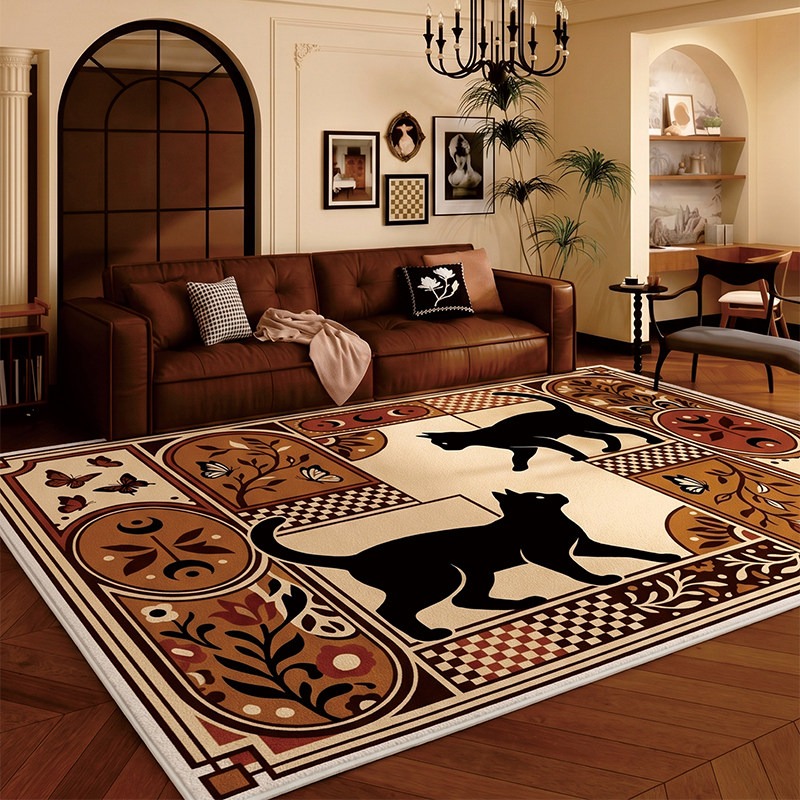 Checkerboard Black Cat Living  - đánh giá và giá Home Decor Ig