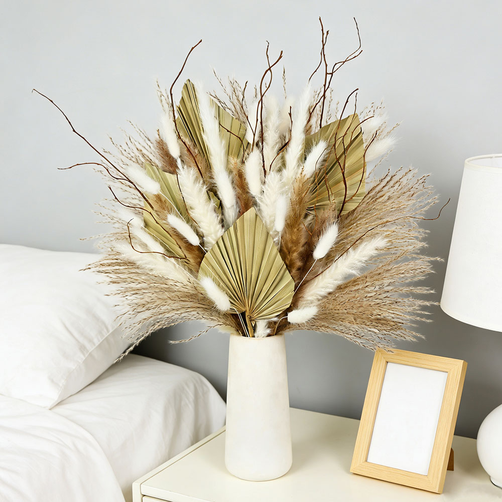 Natural Dried Palm Leaves Bouq - đánh giá và giá Dried Flower Bouquet