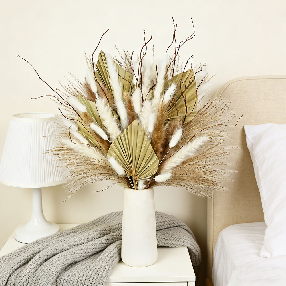 Natural Dried Palm Leaves Bouq - đánh giá và giá Dried Flower Bouquet