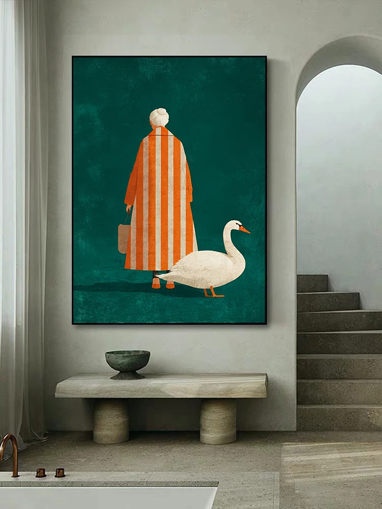 Figure in Orange White Striped - đánh giá và giá Home Decor Orange