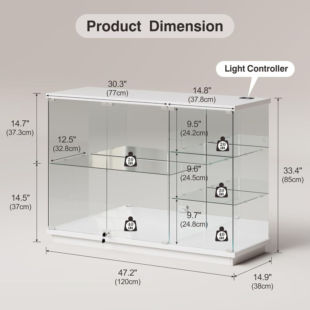 White High Gloss Glass Display - đánh giá và giá Home Decor Collection